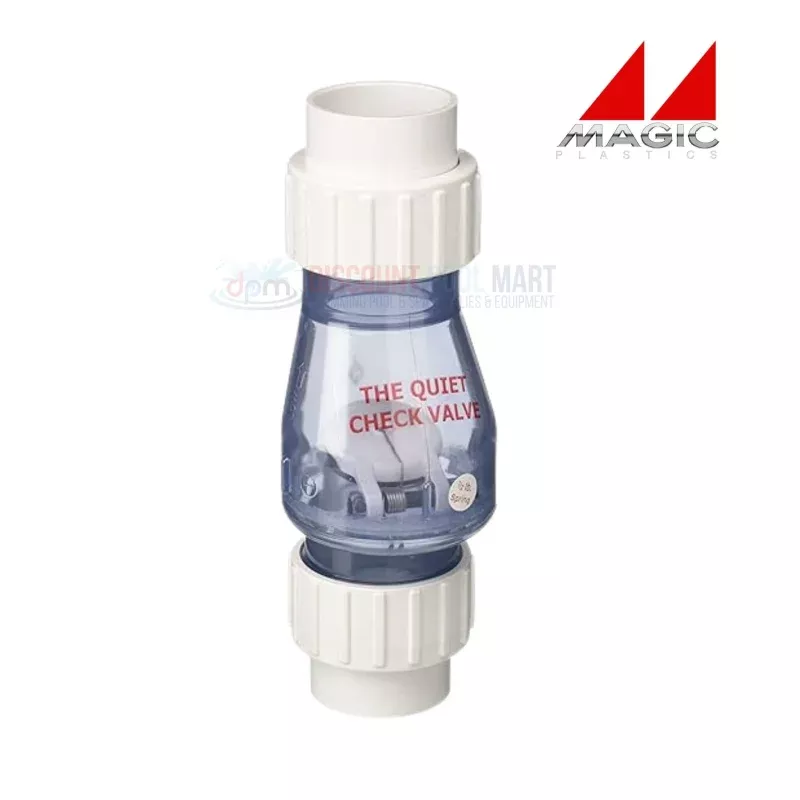 0823-10c-magic-plastics-1-union-swing-spring-check-valve-clear 0823-10C | Magic Plastics 1″ Union Swing Spring Check Valve | Clear