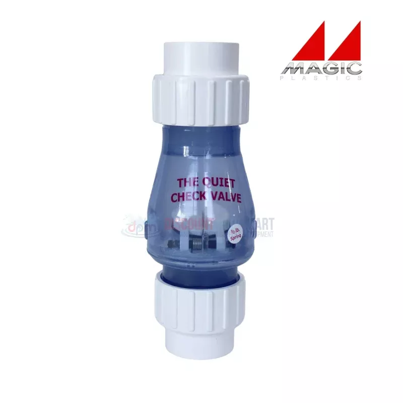 0823-15c-magic-plastics-1-5-union-swing-spring-check-valve-clear 0823-15C | Magic Plastics 1.5″ Union Swing Spring Check Valve | Clear