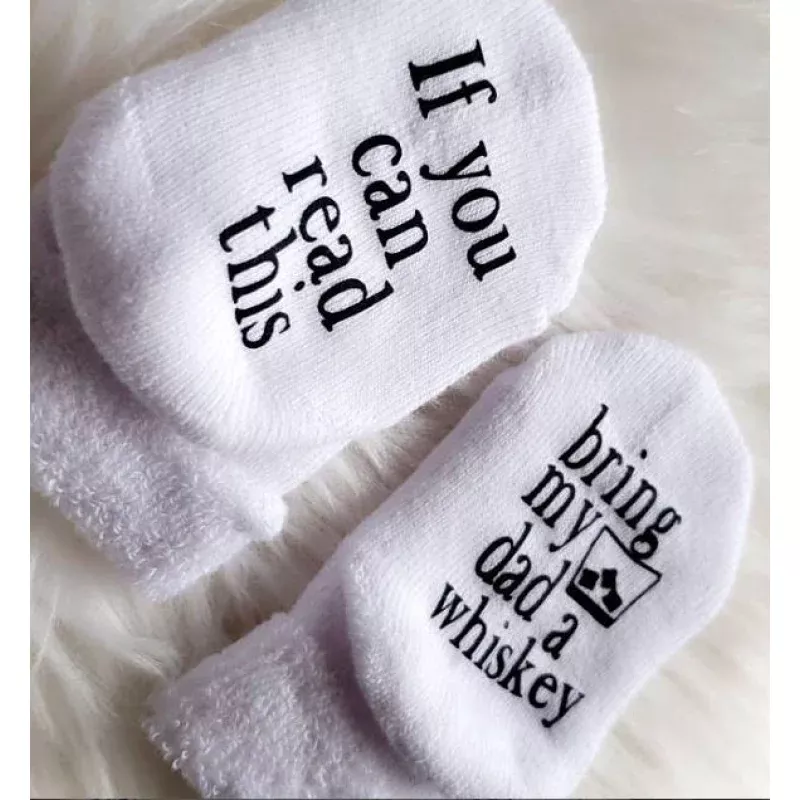 bring-my-dad-whiskey-baby-socks “Bring My Dad A Whiskey” Baby Socks