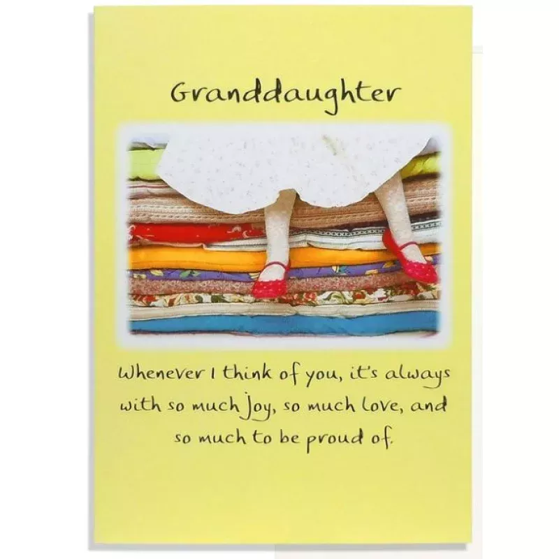 “Granddaughter,Whenever I Think Of You” Greeting Card