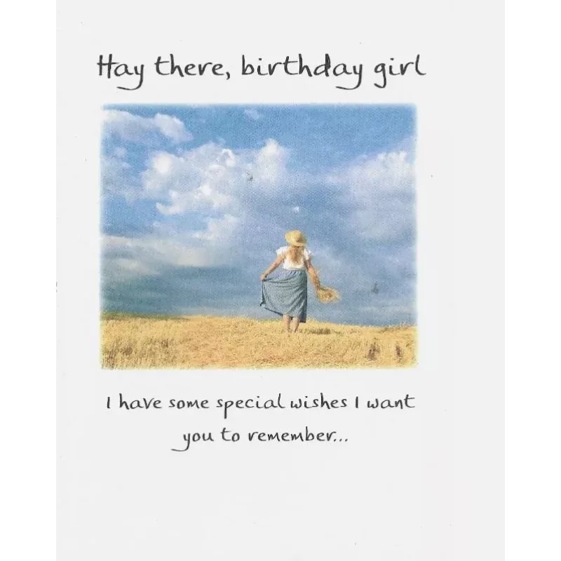 “Hay There Birthday Girl” Greeting Card
