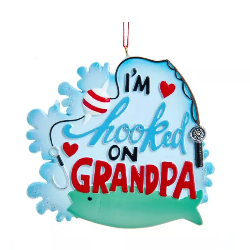 “Hooked on Grandpa” Ornament