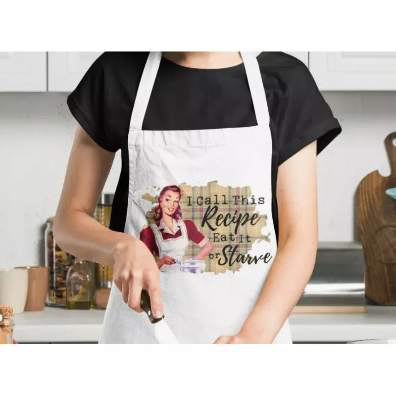 “I Call This Recipe Eat It or Starve” Funny Apron