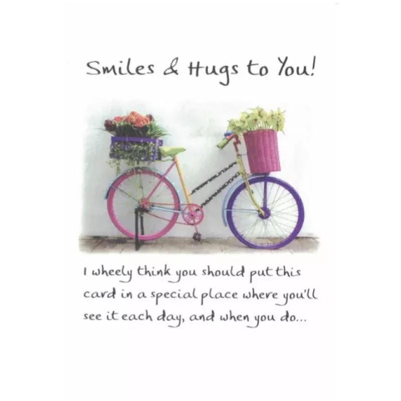 smiles-hugs-greeting-card “Smiles and Hugs” Greeting Card