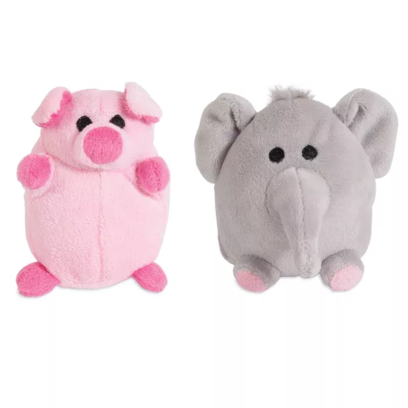zoobilee-mini-elephant-pig-plush-puppy-toy Zoobilee Mini Elephant & Pig Plush Puppy Toy